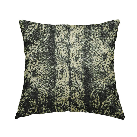 Abstract Spiral Pattern Velvet Material Black Beige Upholstery Fabric JO-987 - Handmade Cushions