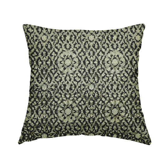 Modern Pattern Black Grey Colour Velvet Textured Upholstery Fabric JO-1001 - Handmade Cushions
