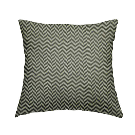 Blue Chevron Striped Pattern Chenille Upholstery Fabric JO-1044 - Handmade Cushions