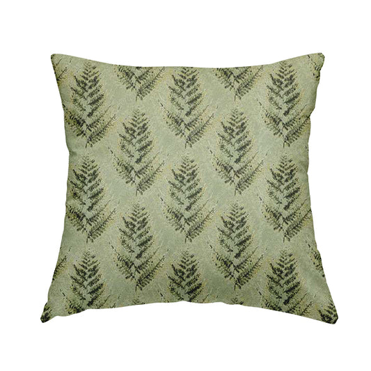 Shine Tone Green Silver Colour Tree Pattern Chenille Furnishing Upholstery Fabric JO-1052 - Handmade Cushions