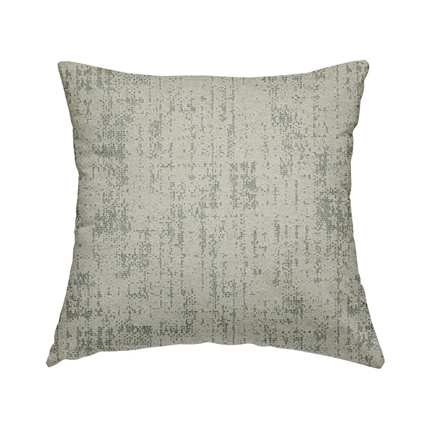 Abstract Effect Semi Plain Pattern In Grey Colour Chenille Upholstery Fabric JO-1091 - Handmade Cushions