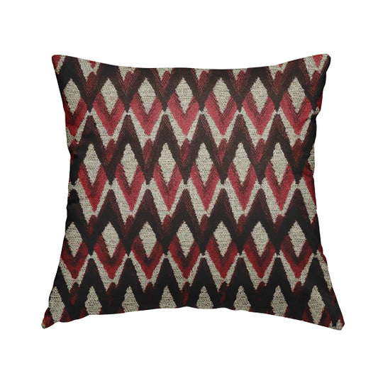 Chevron Pattern Stripe Cut Velvet Material Purple Pink Colour Upholstery Fabric JO-1131 - Handmade Cushions