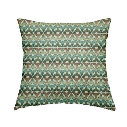 Colourful Geometric Pattern Chenille Upholstery Furnishing Fabric JO-1185 - Handmade Cushions