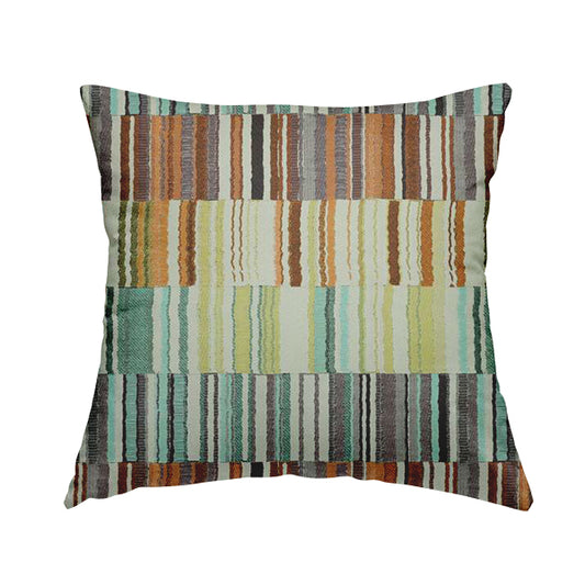 Geometric Modern Pastel Coloured Tones Chenille Material Upholstery Fabric JO-1187 - Handmade Cushions