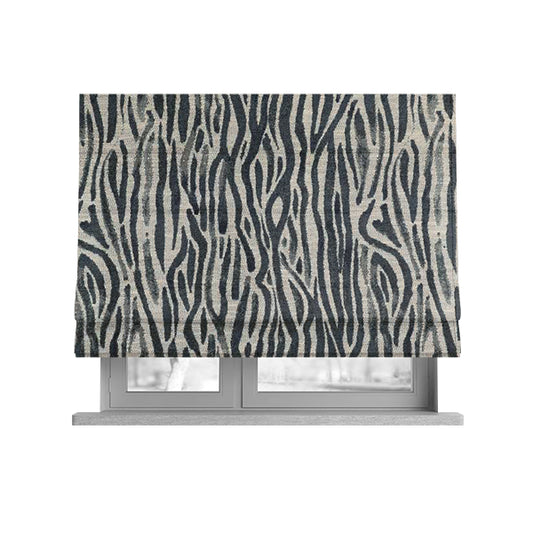 Vertically Striped Pattern Chenille Upholstery Furnishing Fabric JO-1210 - Roman Blinds
