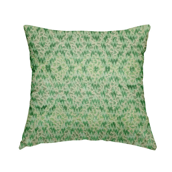 Green Colour Raised Velvet Abstract Diamond Pattern Upholstery Fabric JO-1226 - Handmade Cushions