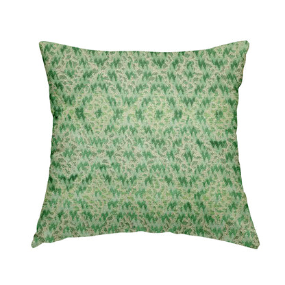 Green Colour Raised Velvet Abstract Diamond Pattern Upholstery Fabric JO-1226 - Handmade Cushions