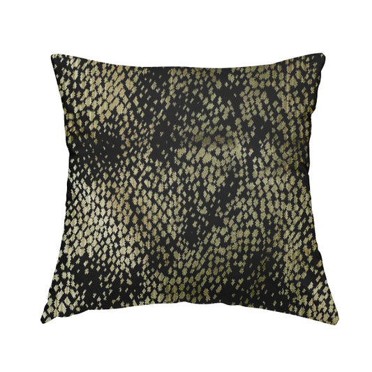 Camouflage Pattern Black Brown Colour Quality Thick Velvet Upholstery Fabric JO-1265 - Handmade Cushions