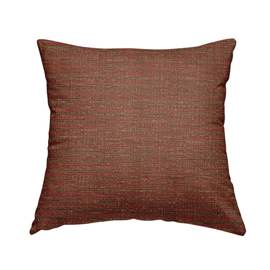 Red Burgundy Colour Shade Colour Horizontal Striped Pattern Furnishing Upholstery Fabric JO-1270 - Handmade Cushions