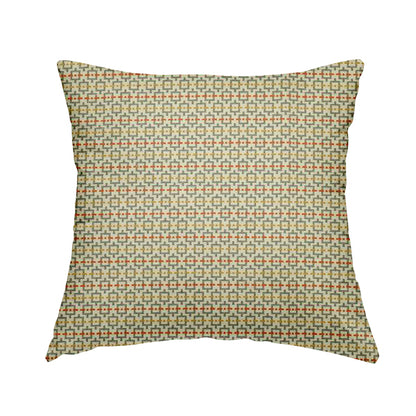 Beige Grey Coloured Small Uniformed Geometric Pattern Upholstery Fabric JO-1357 - Handmade Cushions