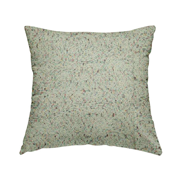 Abstract Pattern In White With Multi Coloured Background Chenille Upholstery Furnishing Fabric JO-1365 - Handmade Cushions