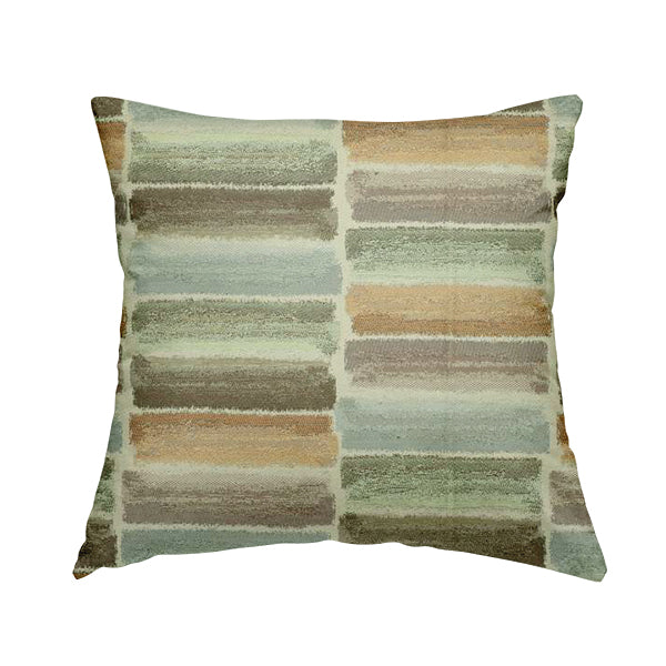 Air Brushed Strokes Geometric Pastel Coloured Chenille Material Upholstery Fabric JO-1369 - Handmade Cushions