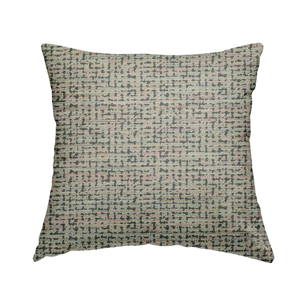 Abstract Pattern In Grey Coloured Chenille Upholstery Furnishing Fabric JO-1378 - Handmade Cushions