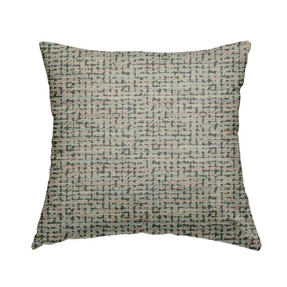 Abstract Pattern In Grey Coloured Chenille Upholstery Furnishing Fabric JO-1378 - Handmade Cushions