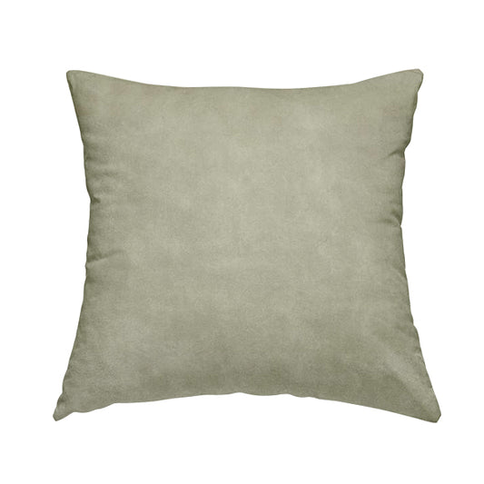 Kansas Distressed Cream Off White Coloured Velour Velvet Upholstery Curtains Fabric - Handmade Cushions