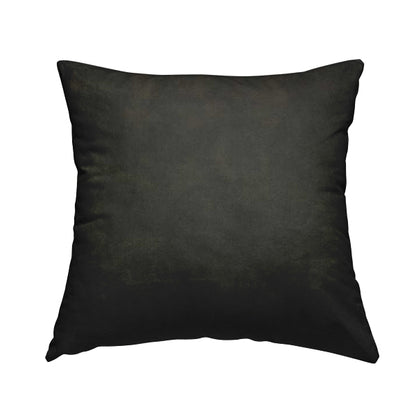 Kansas Distressed Black Coloured Velour Velvet Upholstery Curtains Fabric - Handmade Cushions