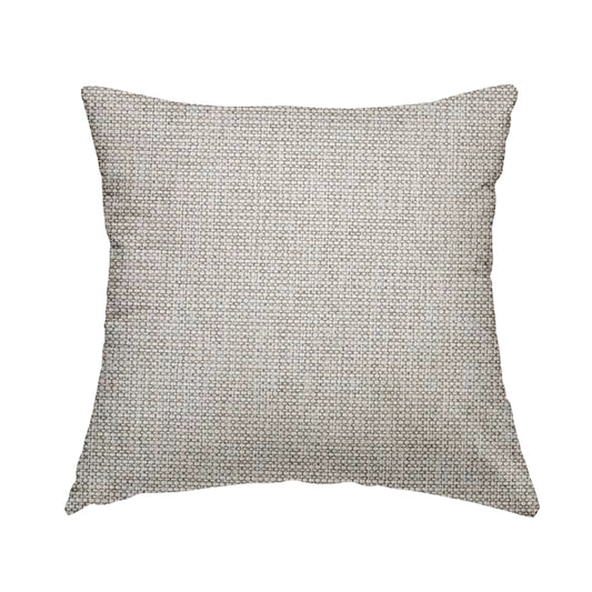 Karen Hopsack Thick Weave White Colour Upholstery Fabric - Handmade Cushions