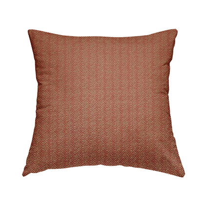 Kirkwall Herringbone Furnishing Fabric In Pink Colour - Handmade Cushions