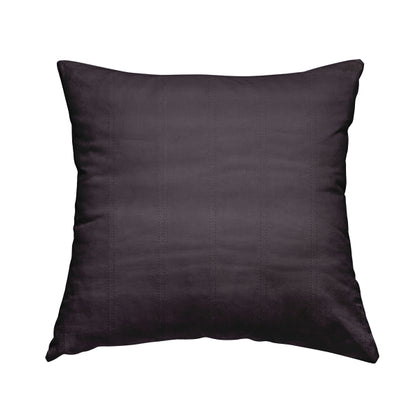 Lahore Fluted Stitched Quilted Purple Velvet Soft Upholstery Furnishing Fabric - Handmade Cushions