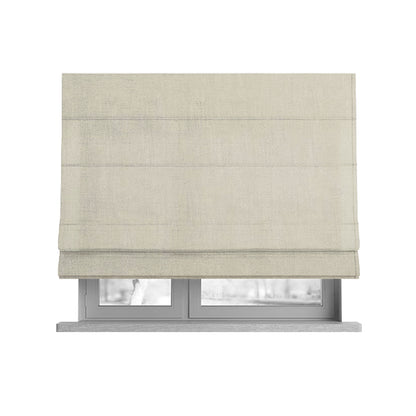 Levi Soft Cotton Textured Faux Leather In White Colour Upholstery Fabrics - Roman Blinds