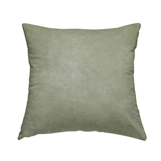 Lisbon Faux Suede Leatherette Finish Upholstery Fabric In Aqua Colour - Handmade Cushions