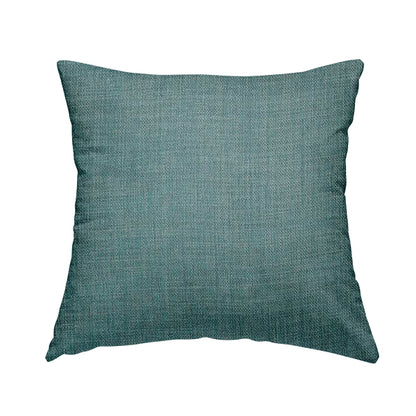 Ludlow Linen Effect Designer Chenille Upholstery Fabric In Duck Egg Blue Colour - Handmade Cushions