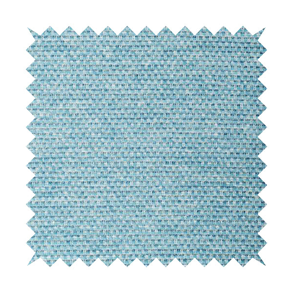 Lyon Soft Like Cotton Woven Hopsack Type Chenille Upholstery Fabric Blue Colour - Roman Blinds