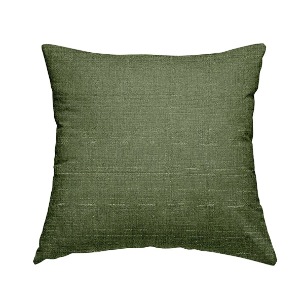 Malton Boucle Weave Effect Soft Chenille Green Furnishings Fabric - Handmade Cushions