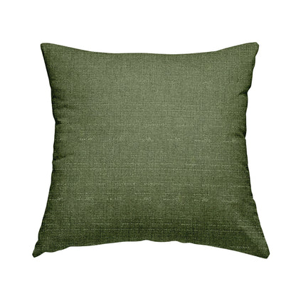 Malton Boucle Weave Effect Soft Chenille Green Furnishings Fabric - Handmade Cushions