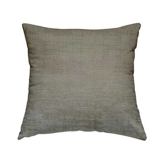 Milan Semi Plain Abstract Soft Velvet Upholstery Furnishing Fabric In Silver - Handmade Cushions