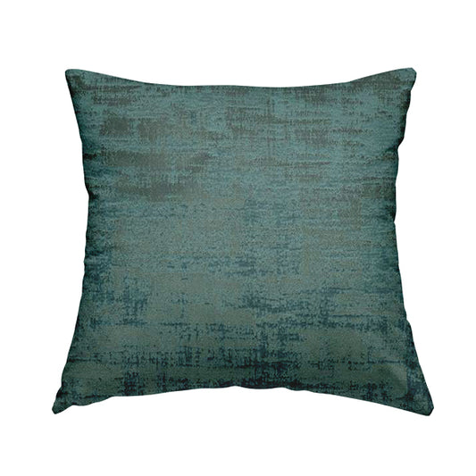 Milan Semi Plain Abstract Soft Velvet Upholstery Furnishing Fabric In Light Blue - Handmade Cushions