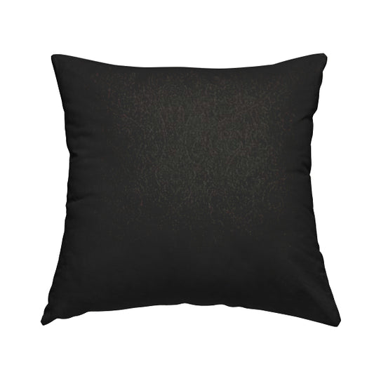 Momentum Damask Pattern Quality Soft Chenille Upholstery Fabric In Black Colour MSS-37 - Handmade Cushions