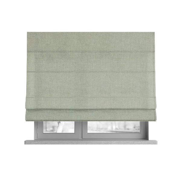 Aldwych Herringbone Soft Wool Textured Chenille Material Cream Furnishing Fabric - Roman Blinds