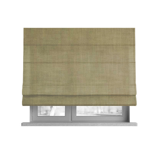 Natural Flat Weave Plain Upholstery Fabric In Beige Colour - Roman Blinds