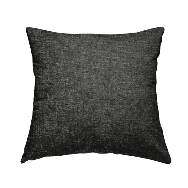 Otley Softy Shiny Chenille Upholstery Furnishing Fabric In Charcoal Grey Colour - Handmade Cushions