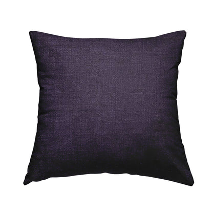 Otley Softy Shiny Chenille Upholstery Furnishing Fabric In Purple Colour - Handmade Cushions
