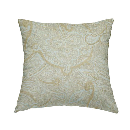 Phoenix Laser Cut Pattern Soft Velveteen Sky Blue Velvet Material Upholstery Curtains Fabric - Handmade Cushions