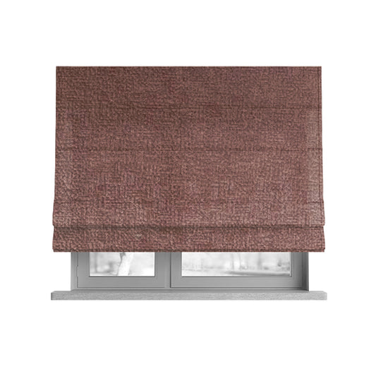 Plaza Opulence Soft Textured Velvet Furnishing Fabric In Pink Blush - Roman Blinds