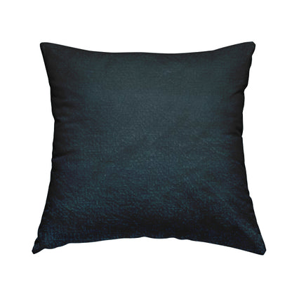 Plaza Opulence Soft Textured Velvet Furnishing Fabric In Navy Blue - Handmade Cushions