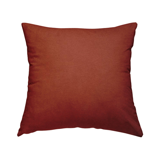 Rachel Soft Texture Chenille Upholstery Fabric Orange Colour - Handmade Cushions