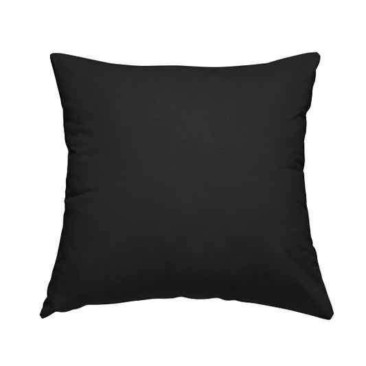 Rachel Soft Texture Chenille Upholstery Fabric Black Colour - Handmade Cushions