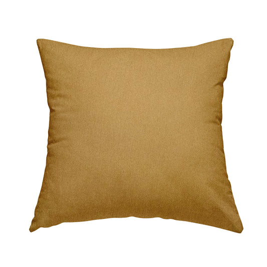 Rachel Soft Texture Chenille Upholstery Fabric Golden Yellow Colour - Handmade Cushions