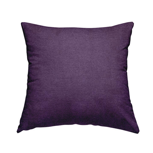 Rachel Soft Texture Chenille Upholstery Fabric Purple Colour - Handmade Cushions