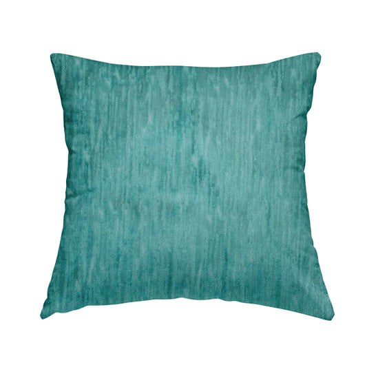 Rio Soft Textured Velvet Upholstery Fabrics In Light Blue Colour - Handmade Cushions
