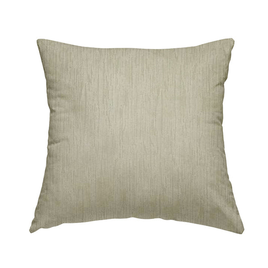 Rio Soft Textured Velvet Upholstery Fabrics In Cream Colour - Handmade Cushions