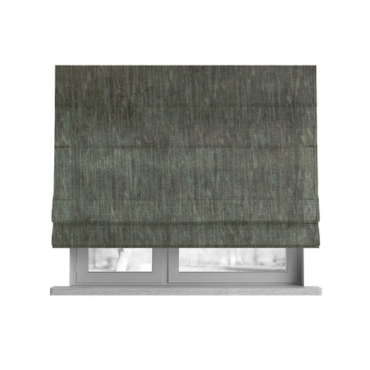 Rio Soft Textured Velvet Upholstery Fabrics In Grey Colour - Roman Blinds