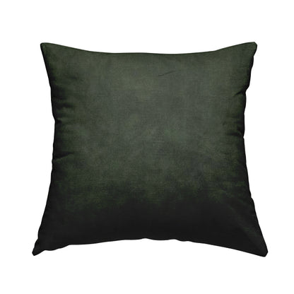 Saluzzo Green Colour Velvet Smooth Ribbed Velveteen Textured Upholstery Fabric - Handmade Cushions