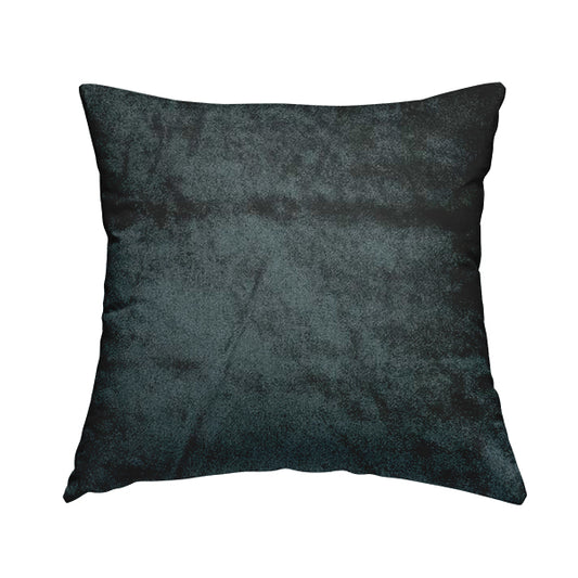 Savoy Lustrous Plain Velvet Upholstery Fabrics In Black Colour - Handmade Cushions