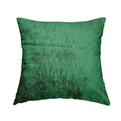 Savoy Lustrous Plain Velvet Upholstery Fabrics In Emerald Green Colour - Handmade Cushions