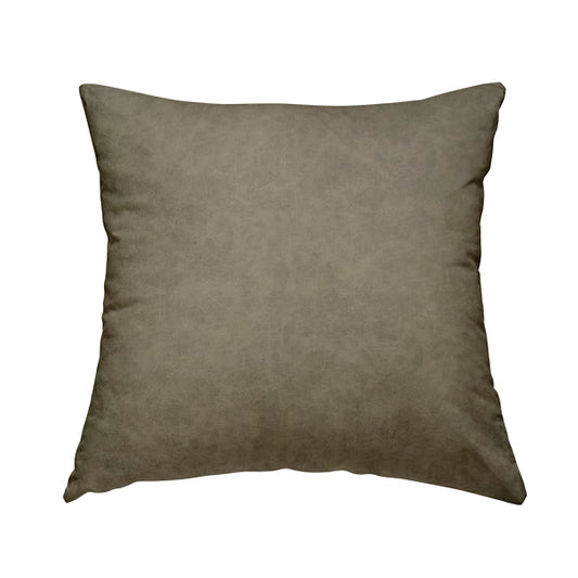 Chester Faux Nubuck Leather Soft Semi Sueded Finish In Natural Stone Colour - Handmade Cushions